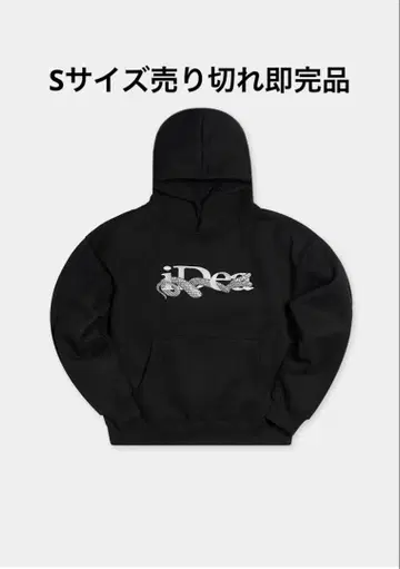 [ 인기 색상 사이즈 ] ideaswam 블랙 후드티 S