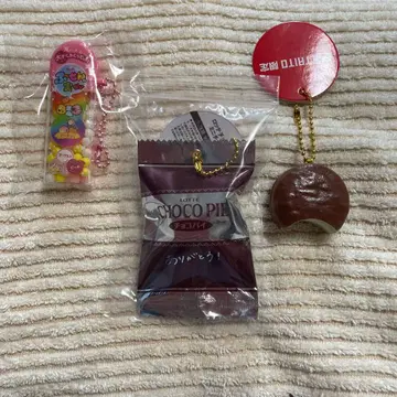 롯데 풍선껌 초코파이 2종 3개 세트 키링 프라이스