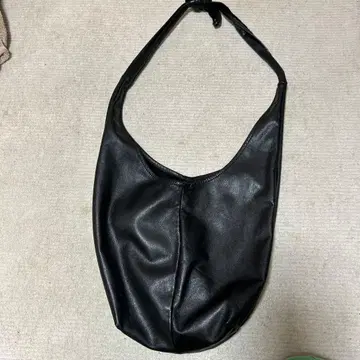 Apersand 원숄더백 토트백 가죽 블랙 무지