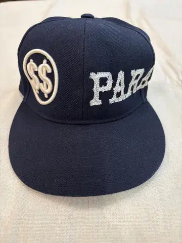 네이비 스냅백 캡 로고 PARAD 자수