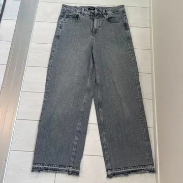 띠어리 와이드 데님 그레이 사이즈 26