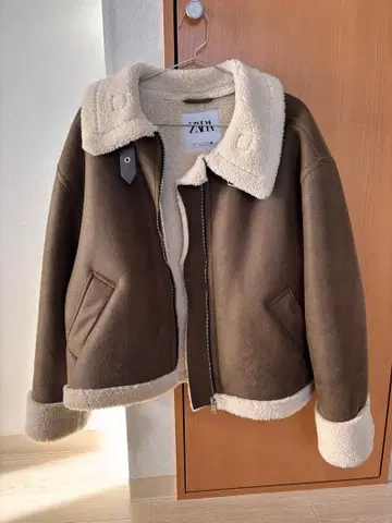 ZARA _ 아우터/무스탕풍 자켓/블루종