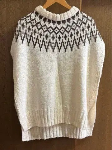 어반 리서치 도어즈 FORK&SPOON 큐신 패턴 니트 베스트