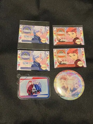 킨츠아 특전 토모치케 주황진 휴이 프리매직 캔뱃지 아크릴 키링