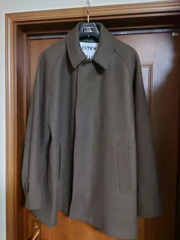 citen 울 발라 칼라 하프 코트