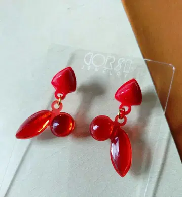 HP 프랑스 귀걸이 레진 이탈리아 무라노 유리