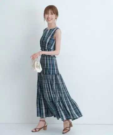 [ SA ] 아푸와이저 리셰 마드라스 체크 원피스