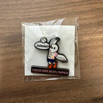TOKYO 2025 DEAFLYMPICS 밸리 핀 배지