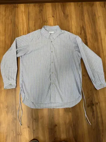 WYM 디자인 스트라이프 긴팔 셔츠