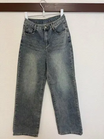 REMIND 그레이 와이드 레그 데님