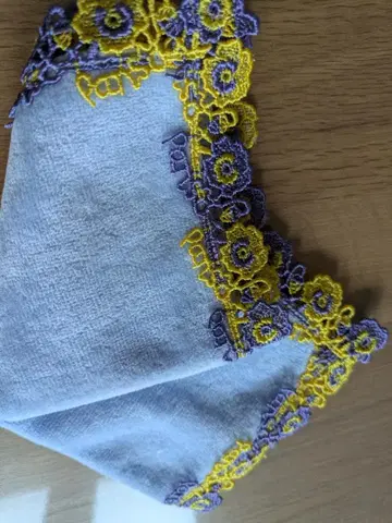 치카자와 레이스 부인화보 타월 손수건 팬지