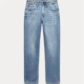 ZARA 릴랙스 슬림핏 미드 라이즈 진즈 ZW