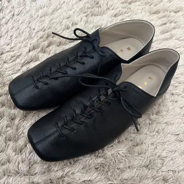 레메 레이스업 슈즈 블랙 37 사이즈