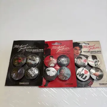 마이클 잭슨 배지 팩 4개입 3개 세트