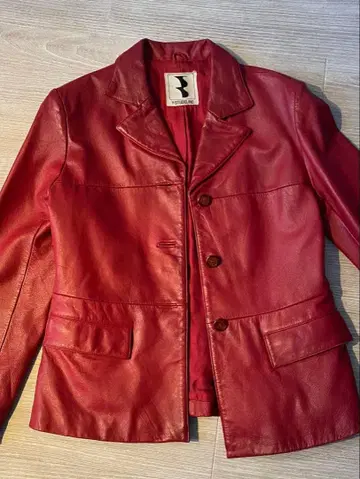 Y-Studios 빨간색 가죽 자켓