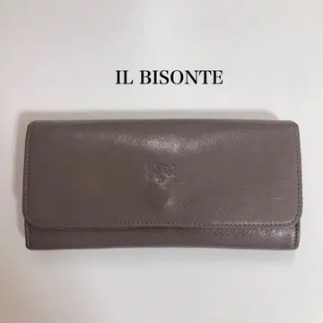 [ 양호 ] 일비종떼 장지갑 3단 폴더형 그레이 가죽