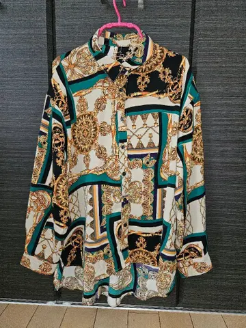 새상품급 PAGEBOY 체인 프린트 BIG 셔츠