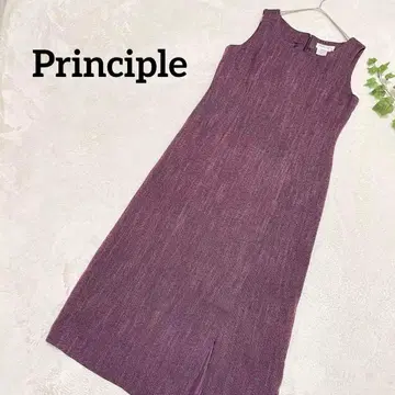 프린시플 민소매 원피스 롱 기장 드레스 파티 슬릿
