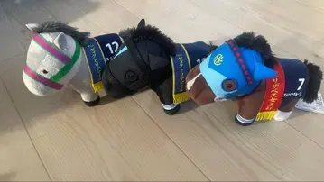 빌지나 아도마이야 그루브 고래 포획 경마 봉제 인형 세트