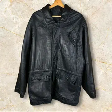 ECHT LEER 블랙 가죽 라이더스 아우터 S