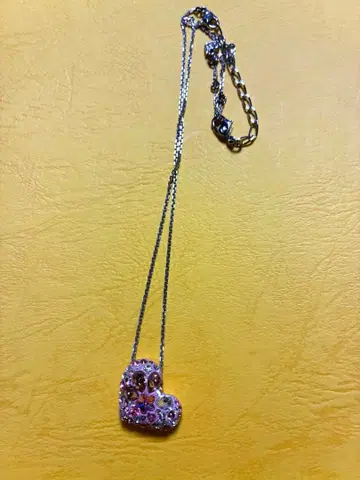 [ 새상품급 ] 스와로브스키 목걸이 하트 스톤 정품