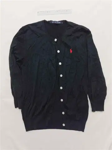 랄프 로렌 코튼 가디건 블랙 계열 M 사이즈 여성용