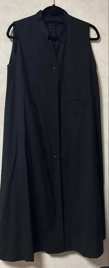 mizuiro ind 슬리브리스 원피스 블랙