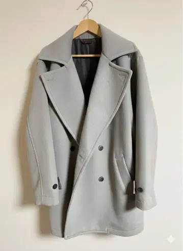 [ 새상품급 ] ADRER 비버 멜톤 오버 P 코트 M 사이즈 그레이지