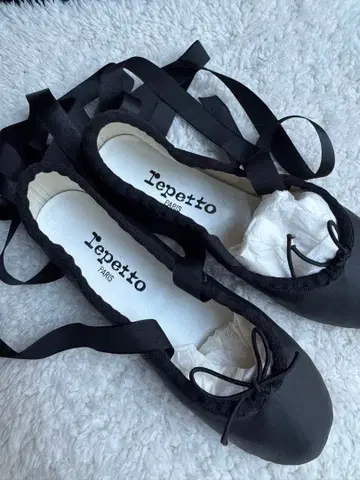[ 미사용 새상품 ] repetto 발레 슈즈 블랙 35 22cm 프랑스