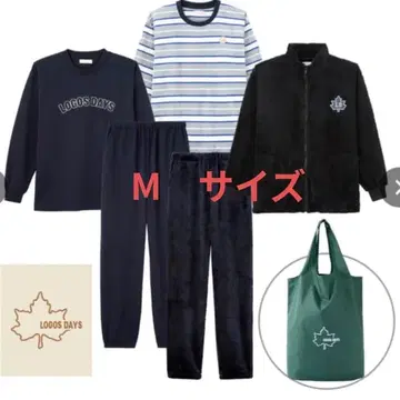 미사용 새상품 시마무라 로고스 데이즈 룸웨어 상하의 세트 M 사이즈