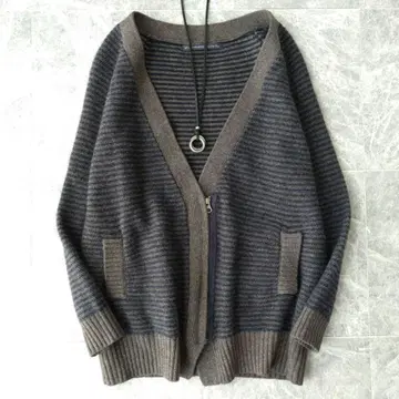 590 스픽 앤 스팬 울 V넥 니트 가디건