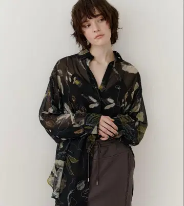 오리지널 vintage 플라워 프린트 릴랙스 셔츠