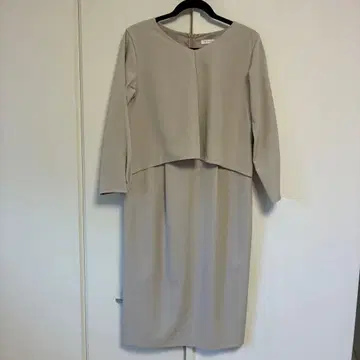 더 샵 TK 베이지 긴팔 무릎 기장 원피스 입학 유치원 입학