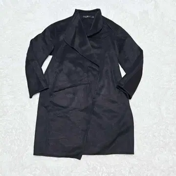 유니클로 +J 캐시미어 혼방 노카라 코트 L 블랙 새상품급