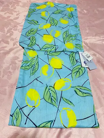 과일 패턴 유카타 면 100% 152-165cm