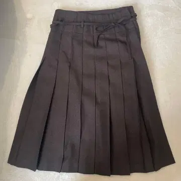 IENA 플리츠 스커트 다크 브라운 38