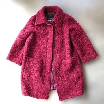 MAX&CO 맥스앤코 여성용 테디 코트 부클레 롱 코트