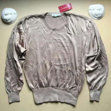 Sanpatic You'll 실크 니트 스웨터 베이지