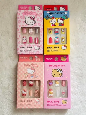 헬로키티 네일 칩 4종 세트
