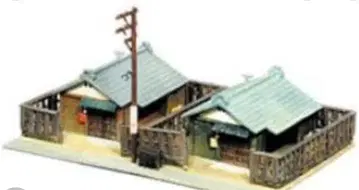 봉투 미개봉 제2탄 거리 풍경 컬렉션 목조 단층 주택 N 게이지 토미텍