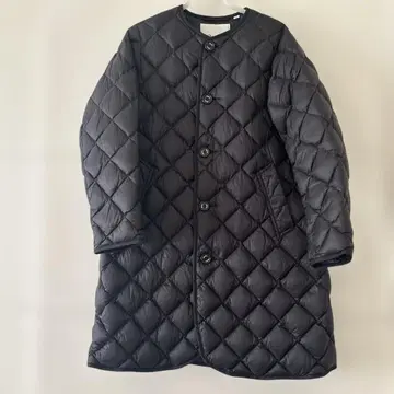 Gymphlex 블랙 퀼팅 다운 자켓