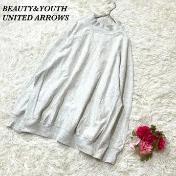뷰티&유스 유나이티드 애로우즈 오버 사이즈 맨투맨 화이트 계열