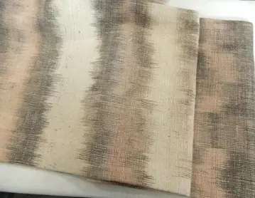 목화 명주용 나고야 오비 수직 목화 초목 염색 창작 오비