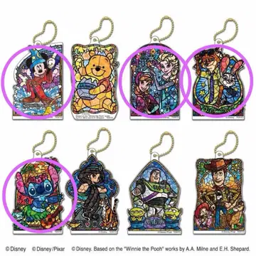 디즈니 2층 아크릴 키링