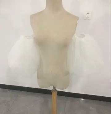 웨딩 드레스 부착 소매 퍼프 슬리브