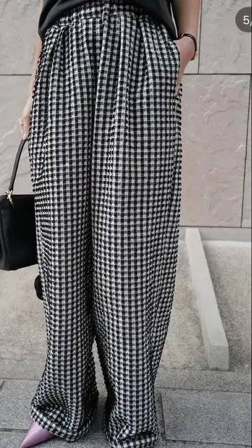 MACHATT 깅엄 체크 팬츠