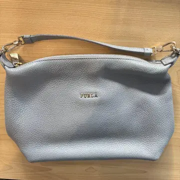 FURLA 그레이 가죽 핸드백