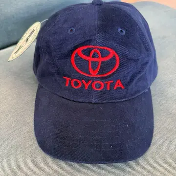 90s TOYOTA 기업 로고 캡 자수 도요타 네이비 데드스탁