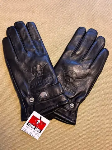 CREAM SODA 블랙 가죽 장갑