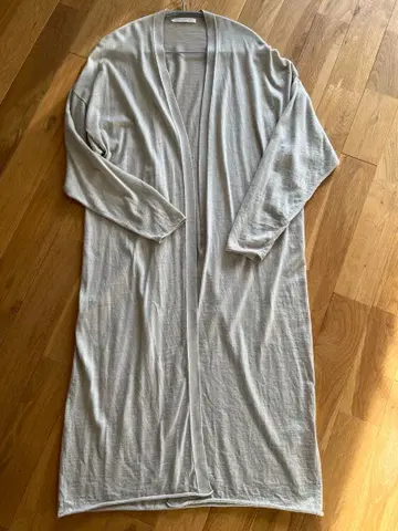 갤러리 비 우스티드 울 롱 가디건 S 라이트 베이지